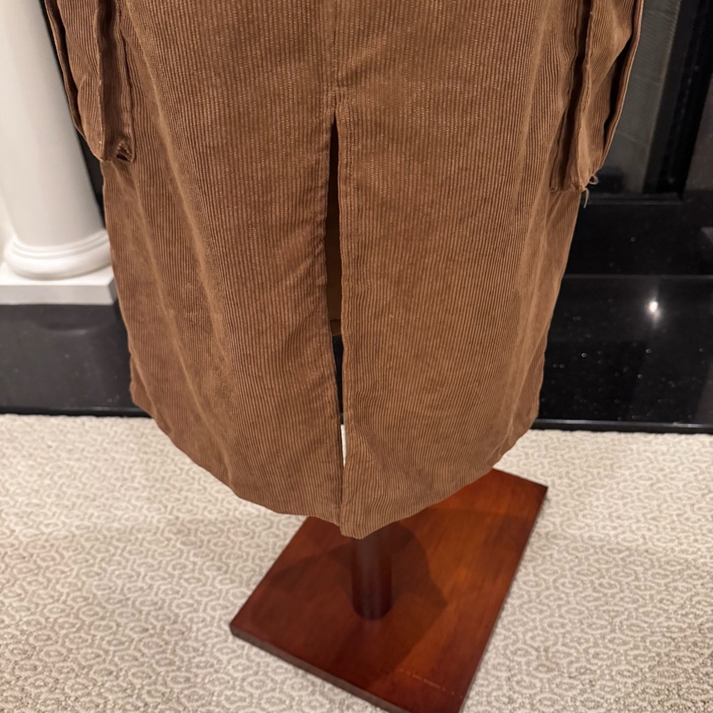 Little Lies Mocha Corduroy Cargo Skirt | Size Small | NWT - Picture 7 of 12